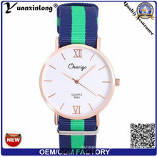 Yxl-489 Vogue élégant Nylon Nato Strap Montre, montre-bracelet à quartz pour les femmes Hommes Dw OEM Factory Sport Montre-bracelet